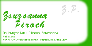 zsuzsanna piroch business card